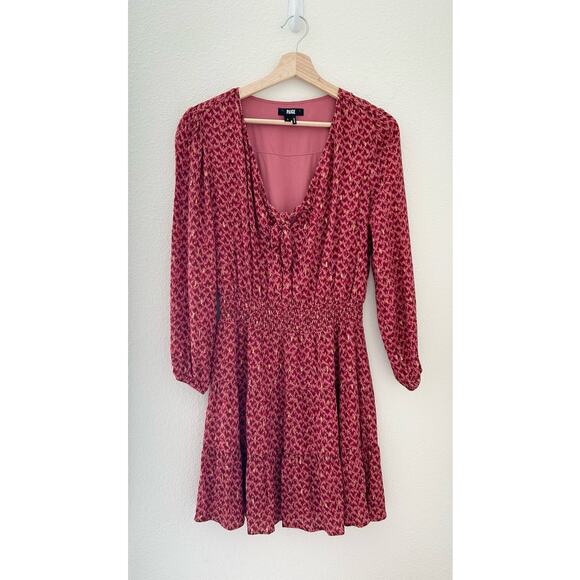 PAIGE Sandee Mini Day to Night Dress in Papaya Multi S - Picture 5 of 10